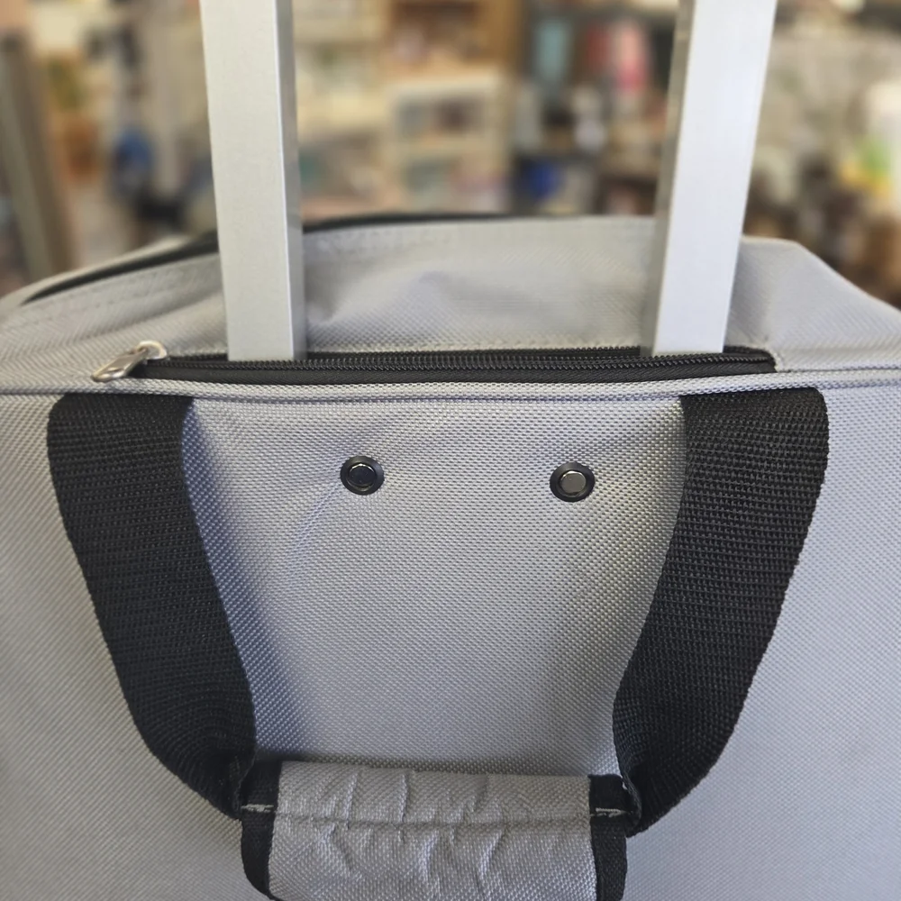 Gray & Black Men’s Laptop Briefcase